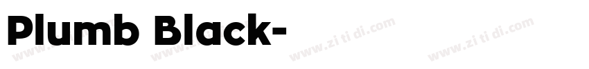 Plumb Black字体转换